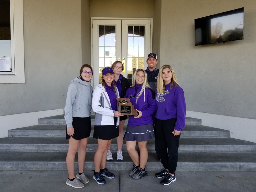 Lady Panther Golfers Place 2nd at District Meet