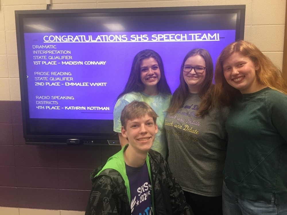 SHS Speech Team State Bound
