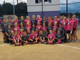 Softball Rivals Unite to support Cancer Awareness