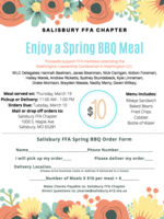 FFA Will Serve Spring BBQ 