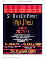 The SHS Drama Club Hosts the Spring Play This Week