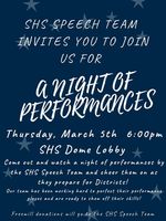 SHS Speech Team presents A Night of Performances