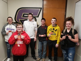 SHS Perfect Attendance Lottery Winners for Week of 2/7/2020
